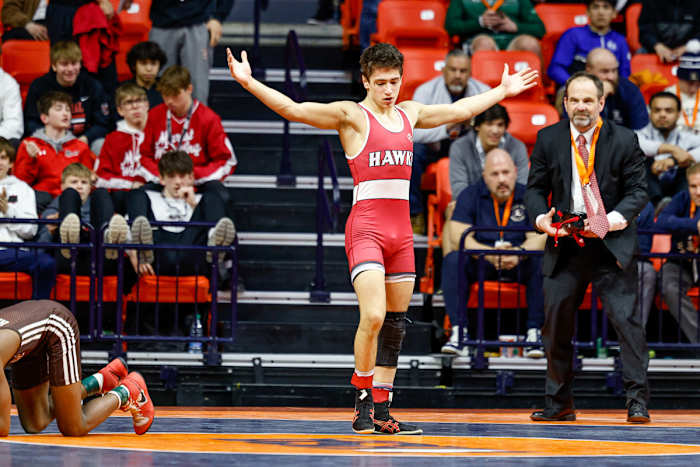 Illinois wrestling championships February 17 2024 Nate Latsch 25990